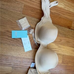 Strapless Women's Beige Bra 34B